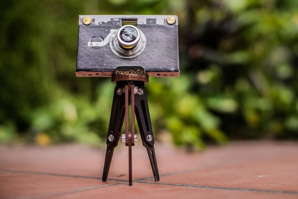 D.I.Y WOODEN TRIPOD - for camera, phone and business card